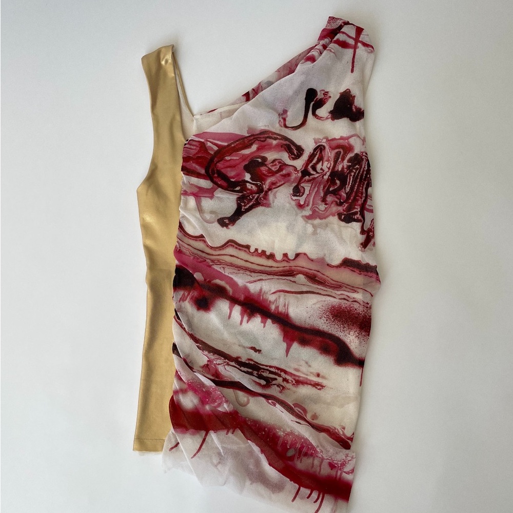 Jean Paul Gaulthier Soleil Graphic Printed Tank Top